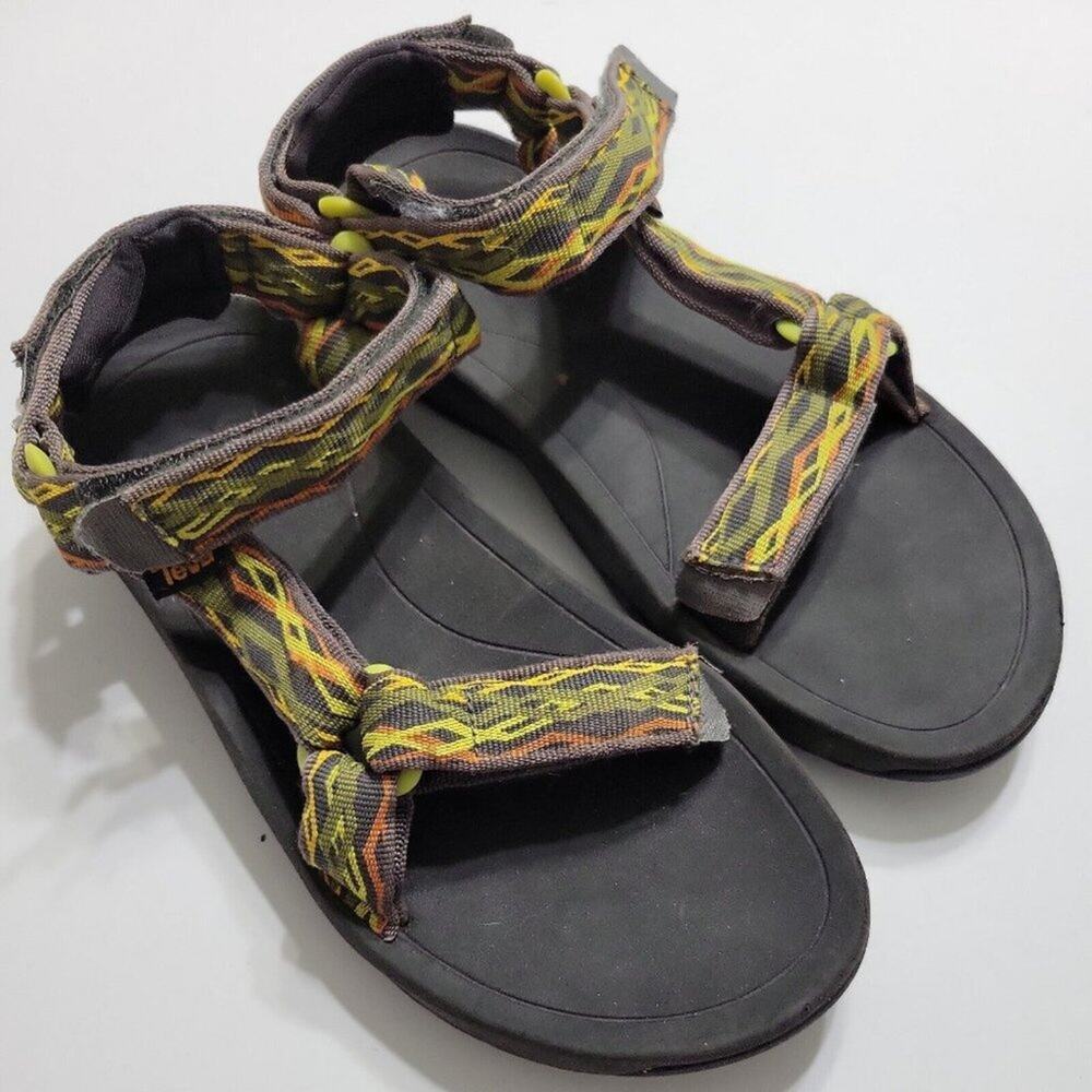 Teva Hurricane Shoes Womens 5 Water Sandals‎ Green Boho Hook Loop Comfort Straps